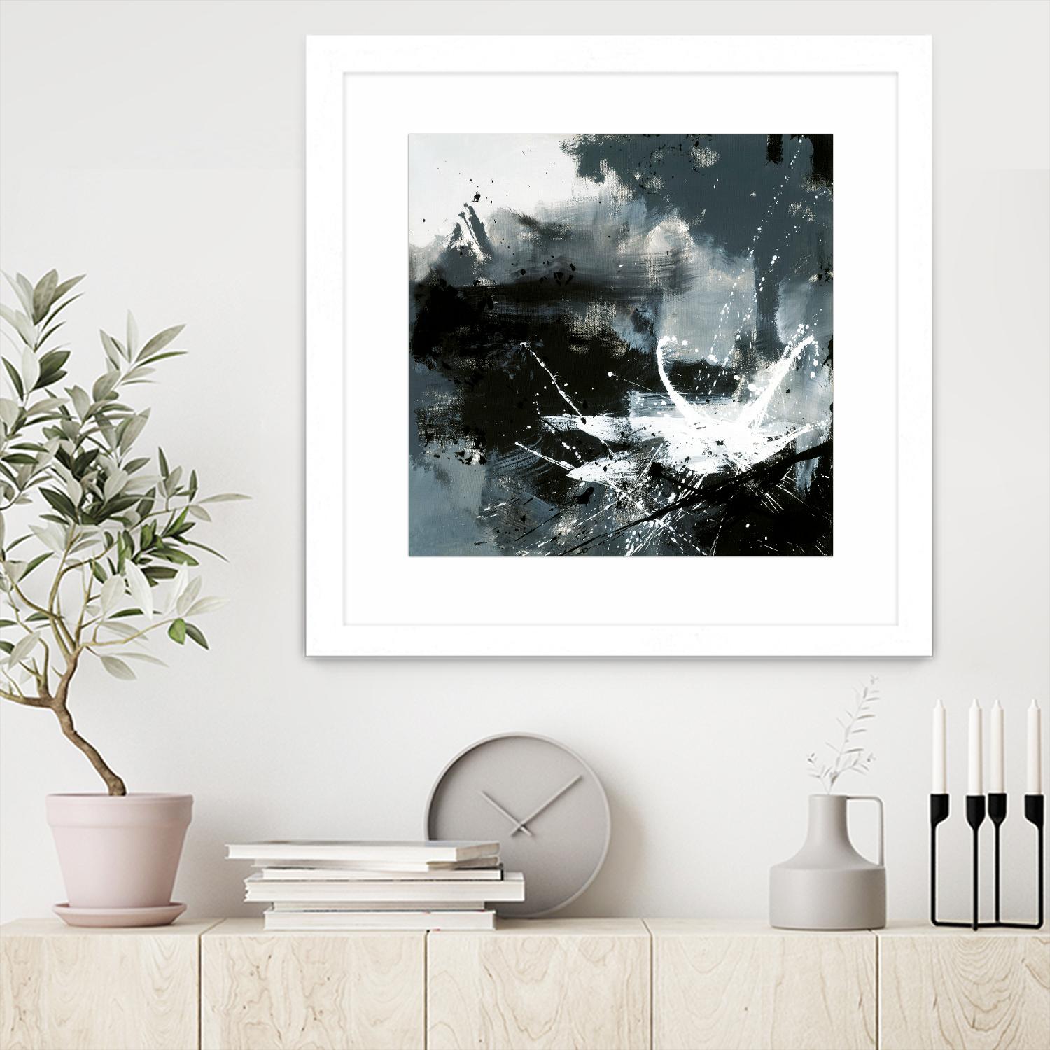 Éclats by Roland Benoît on GIANT ART - white abstract