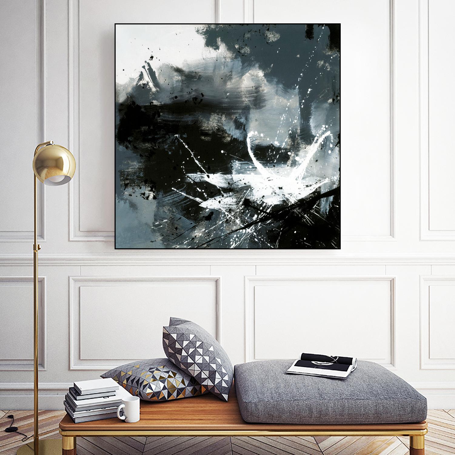 Éclats by Roland Benoît on GIANT ART - white abstract