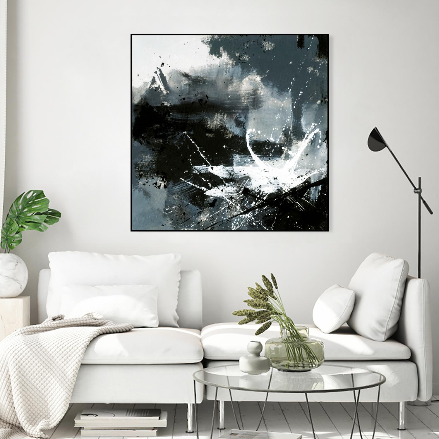 Éclats by Roland Benoît on GIANT ART - white abstract