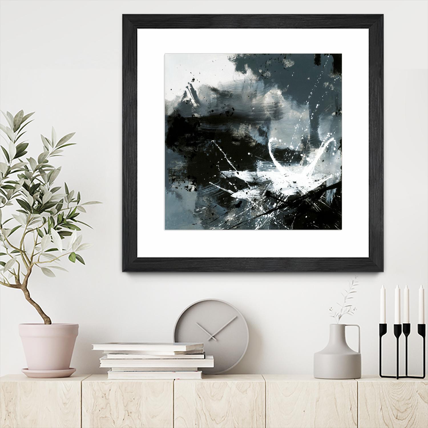 Éclats by Roland Benoît on GIANT ART - white abstract