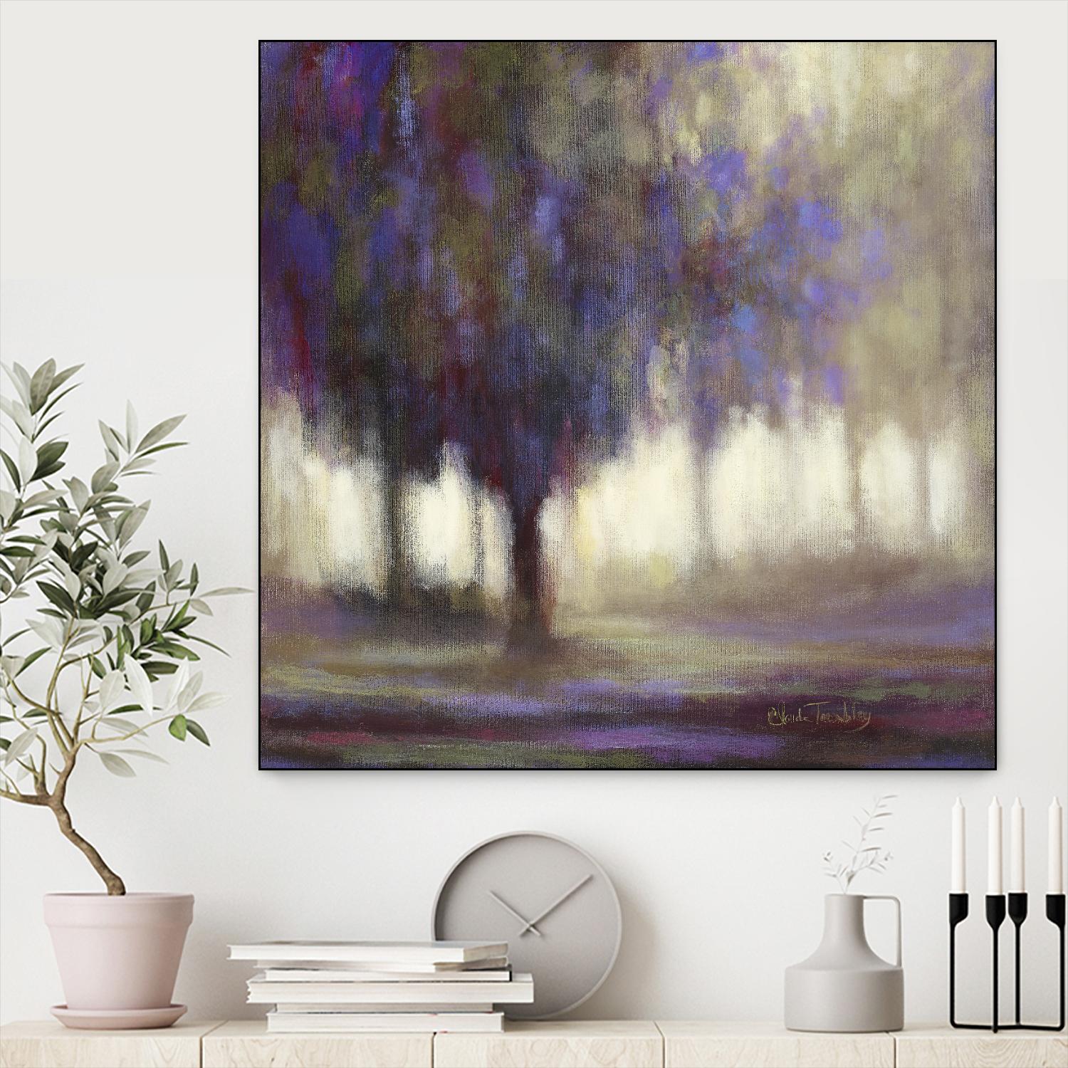 Monde en mutation by Claude Tremblay on GIANT ART - grey trees