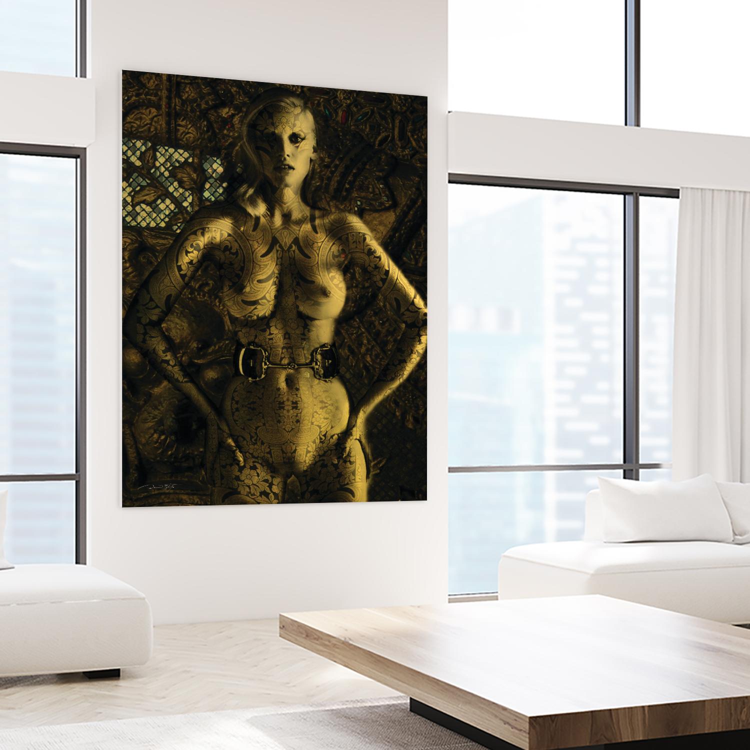 Gold Series Laura Stone by Daniel Stanford on GIANT ART - black photo art