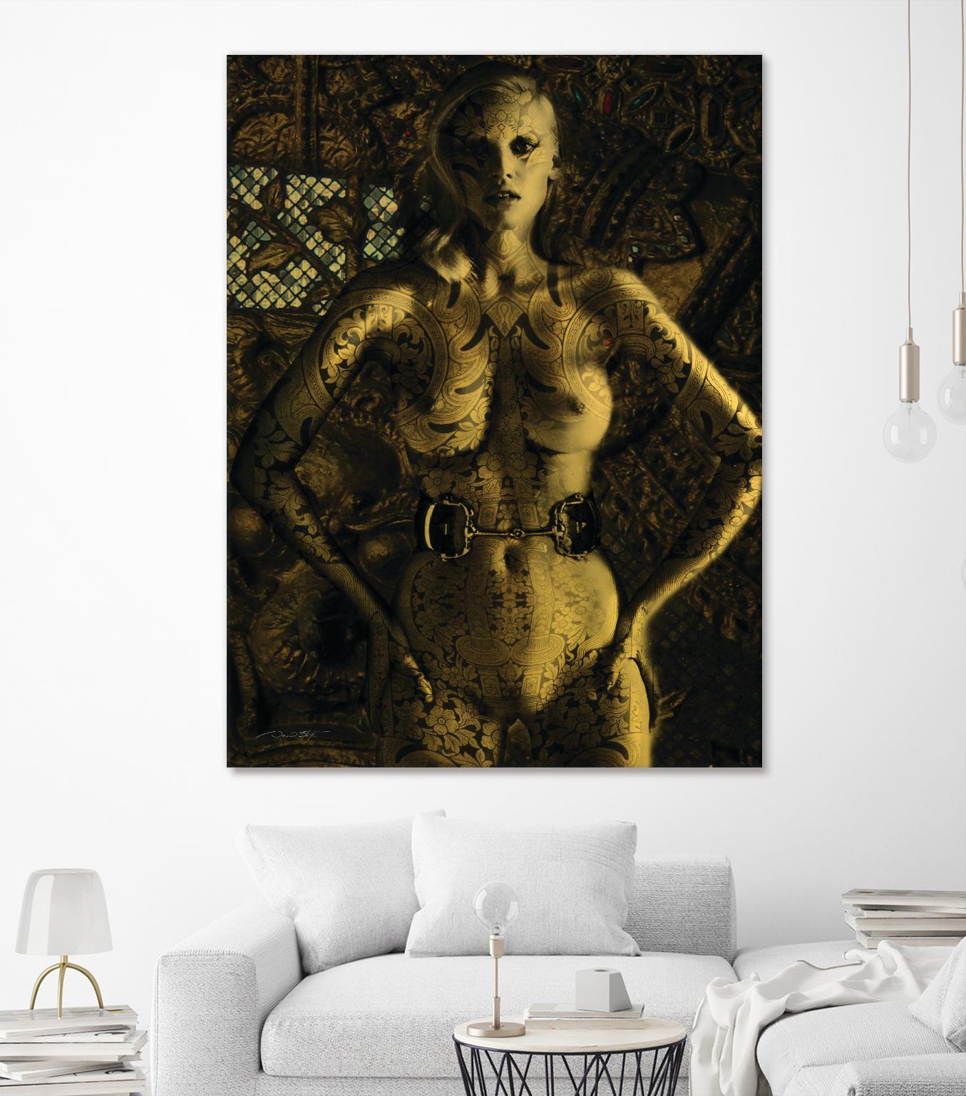 Gold Series Laura Stone by Daniel Stanford on GIANT ART - black photo art