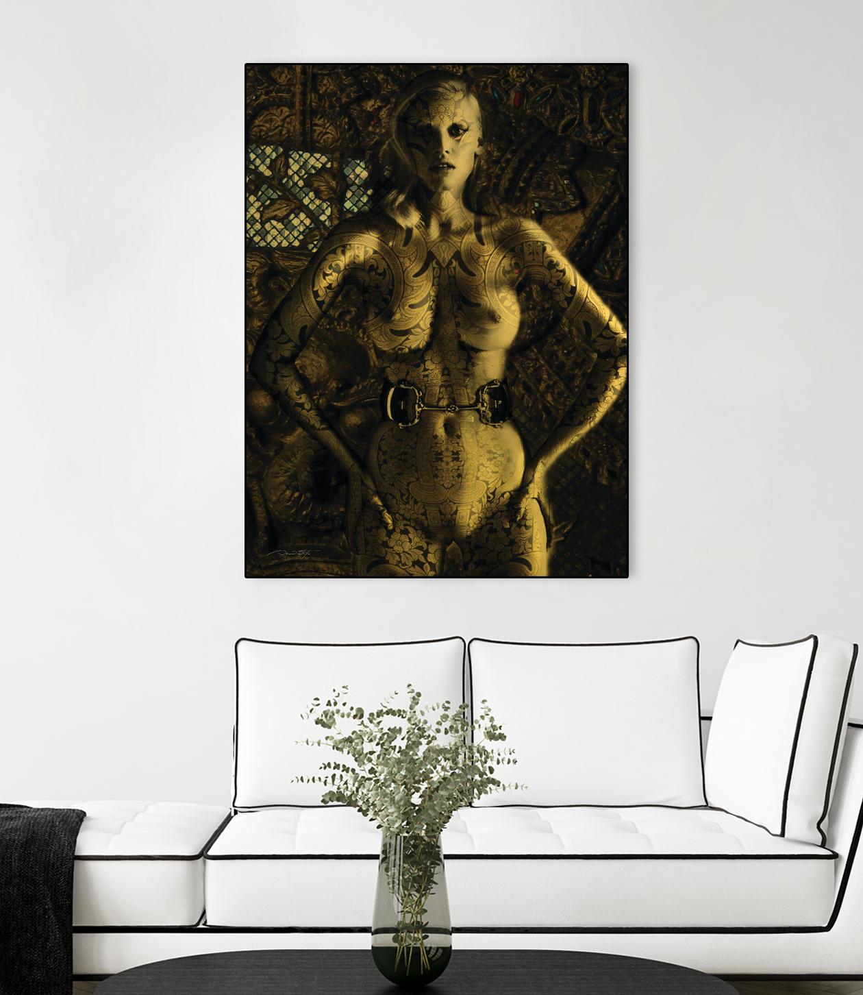 Gold Series Laura Stone by Daniel Stanford on GIANT ART - black photo art