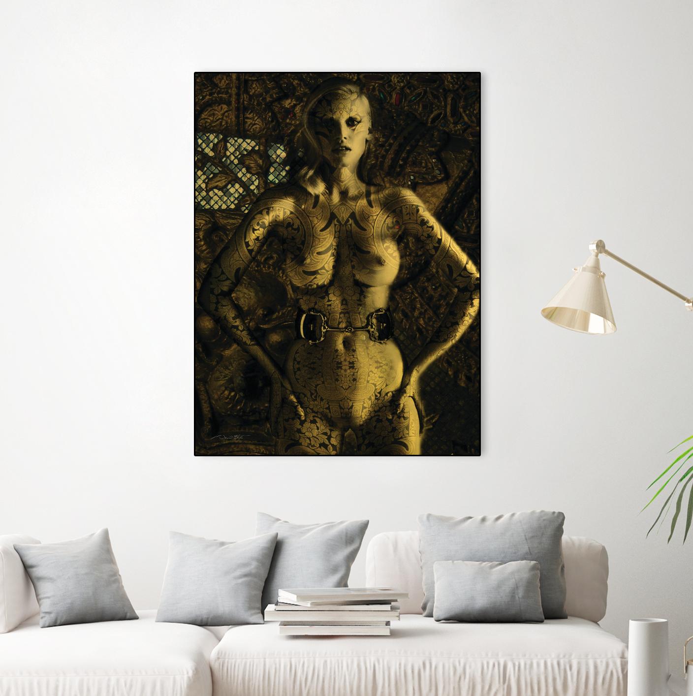 Gold Series Laura Stone by Daniel Stanford on GIANT ART - black photo art