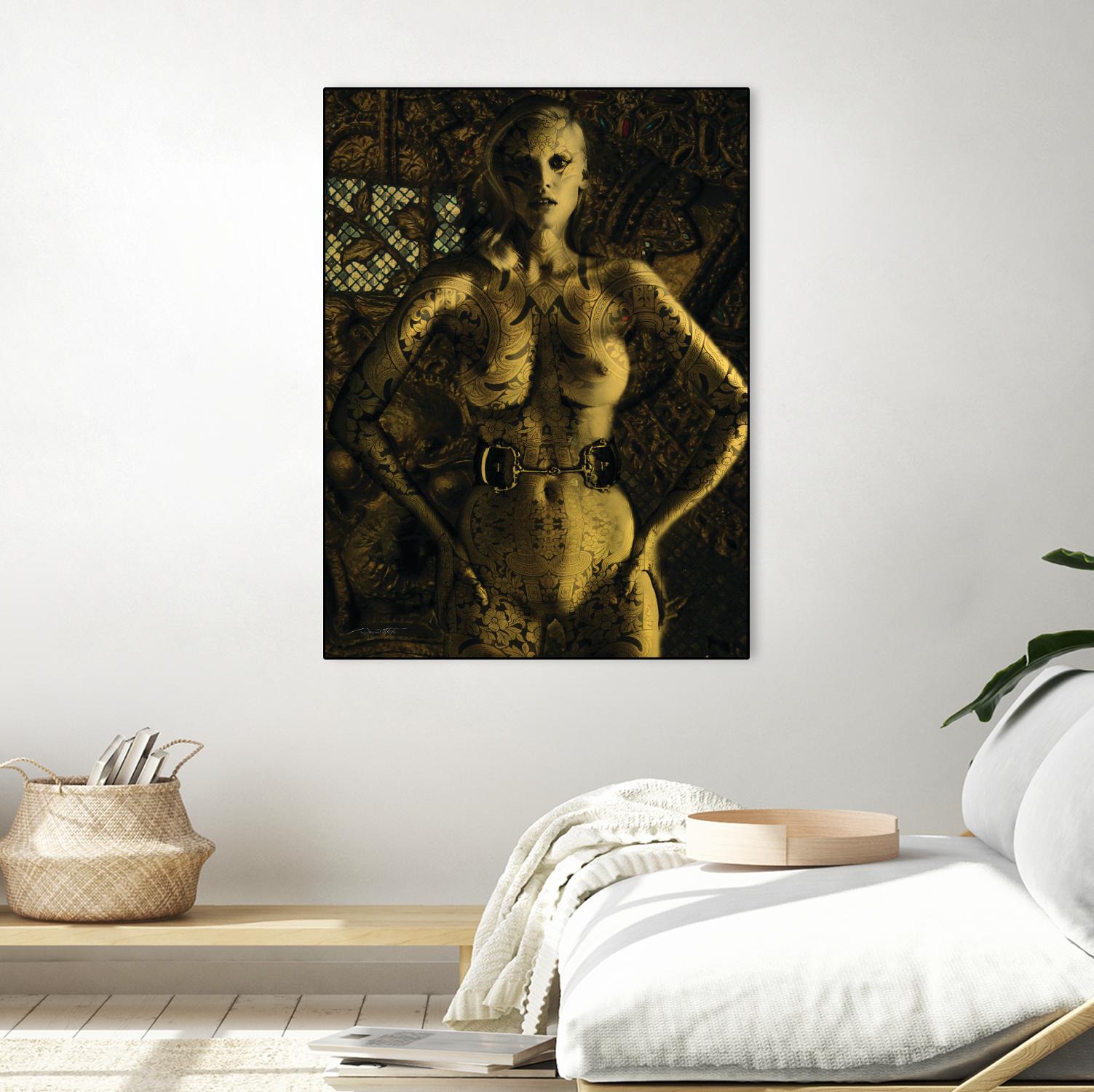 Gold Series Laura Stone by Daniel Stanford on GIANT ART - black photo art