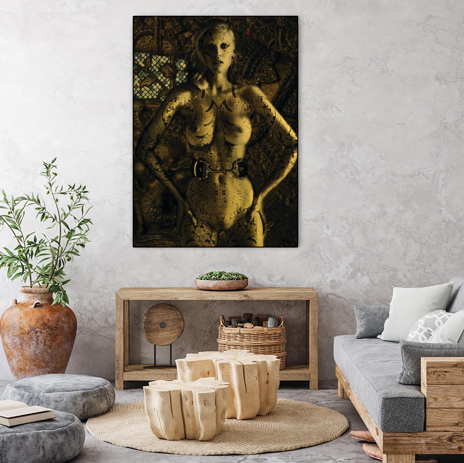 Gold Series Laura Stone by Daniel Stanford on GIANT ART - black photo art