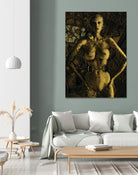 Gold Series Laura Stone by Daniel Stanford on GIANT ART - gold figurative artiste québécois