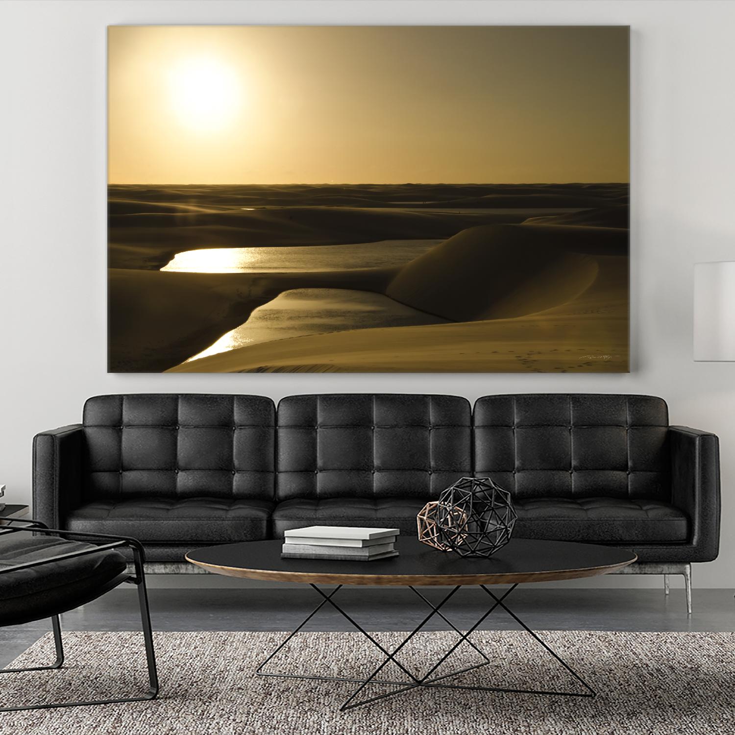 Golden Sunset by Daniel Stanford on GIANT ART - brown landscape