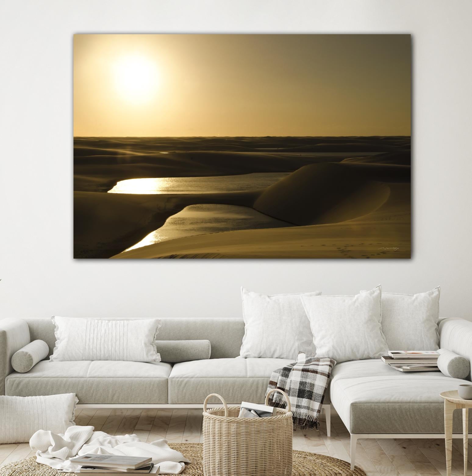 Golden Sunset by Daniel Stanford on GIANT ART - brown landscape