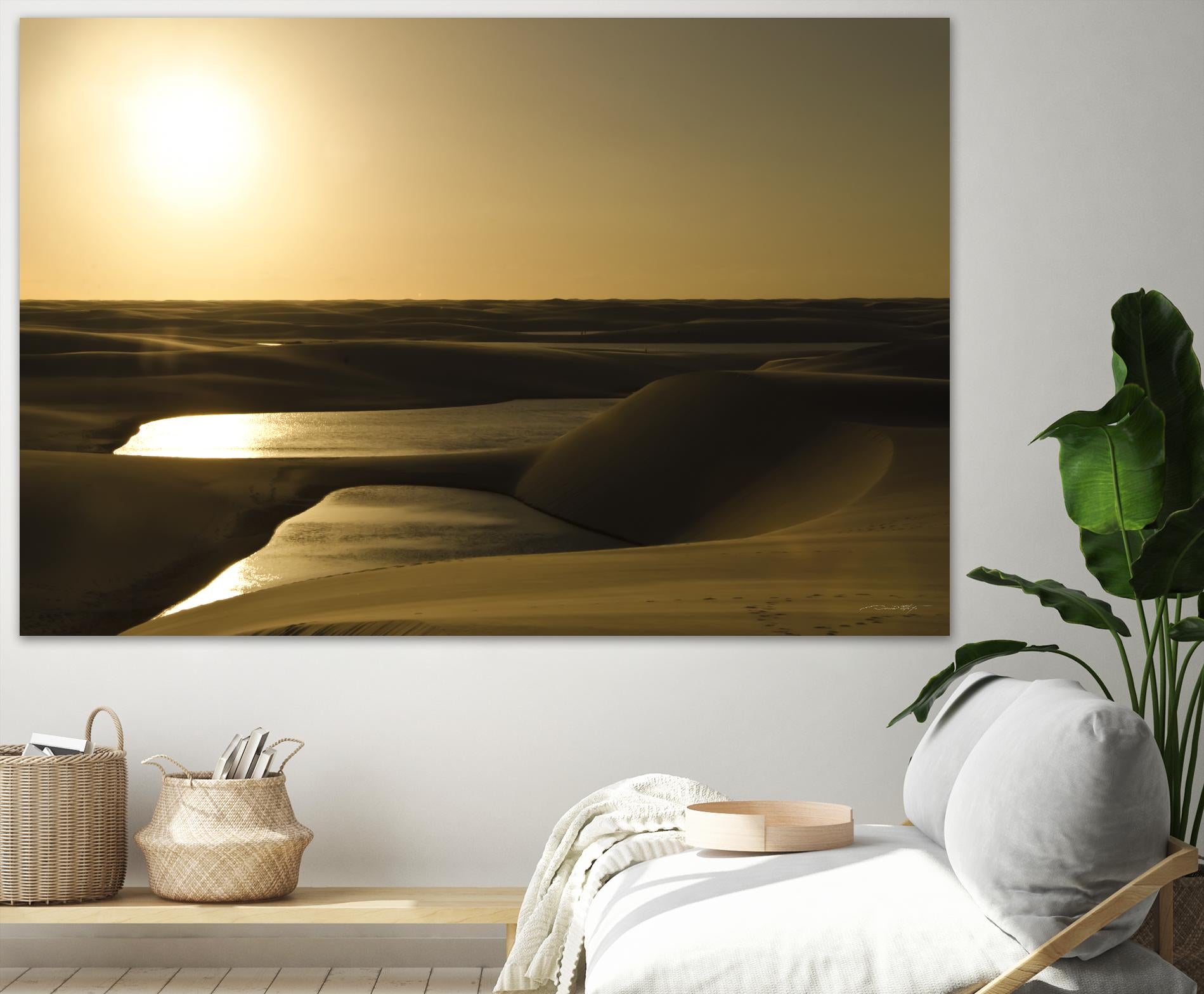 Golden Sunset by Daniel Stanford on GIANT ART - brown landscape