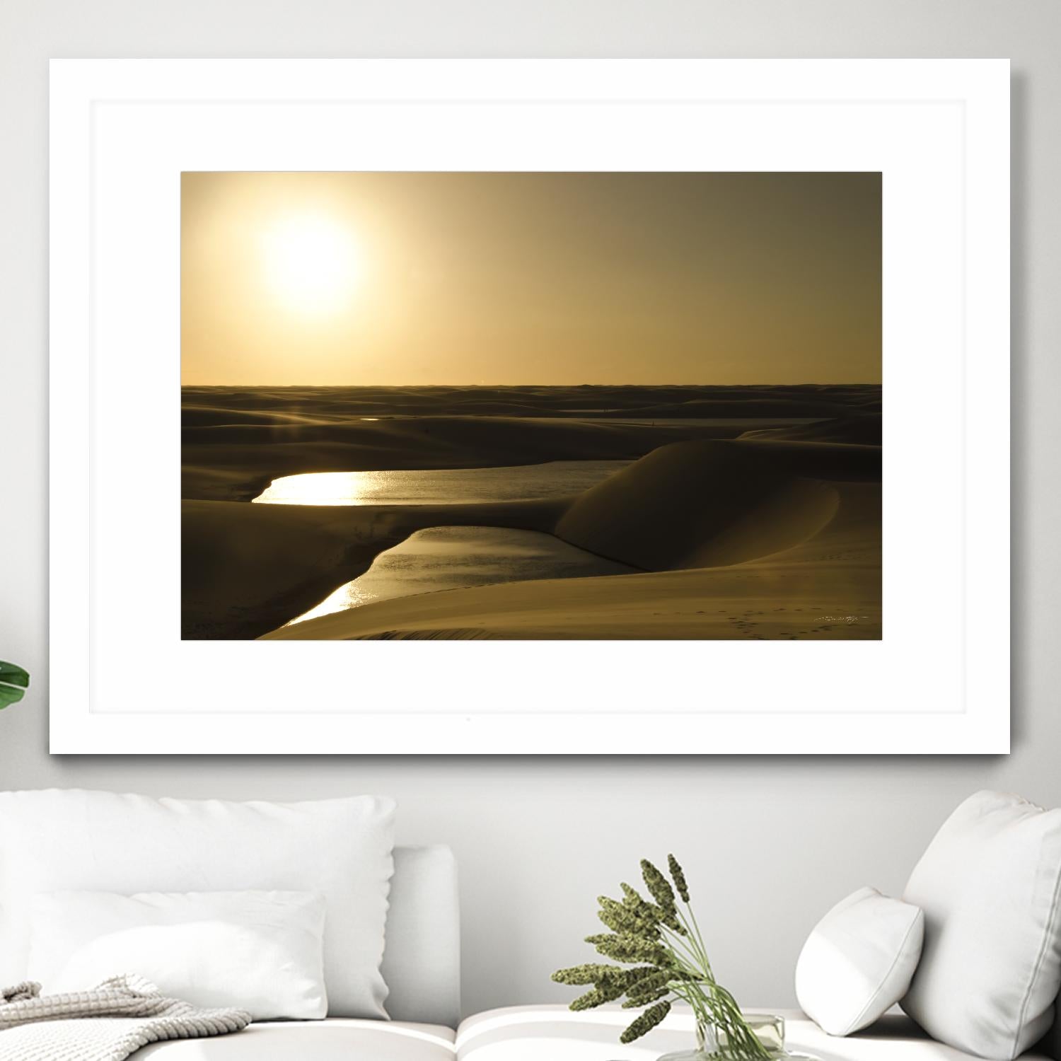 Golden Sunset by Daniel Stanford on GIANT ART - brown landscape