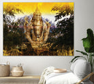 India Buddha by Daniel Stanford on GIANT ART - green oriental