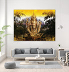 India Buddha by Daniel Stanford on GIANT ART - green oriental