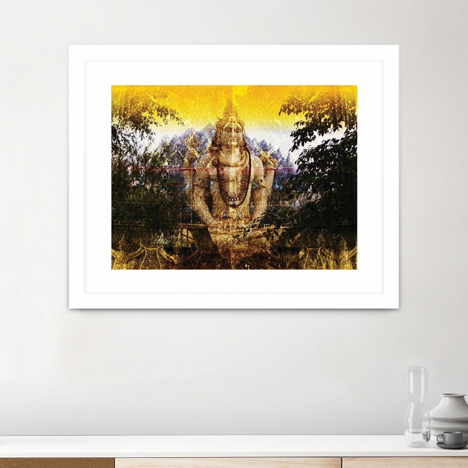 India Buddha by Daniel Stanford on GIANT ART - green oriental