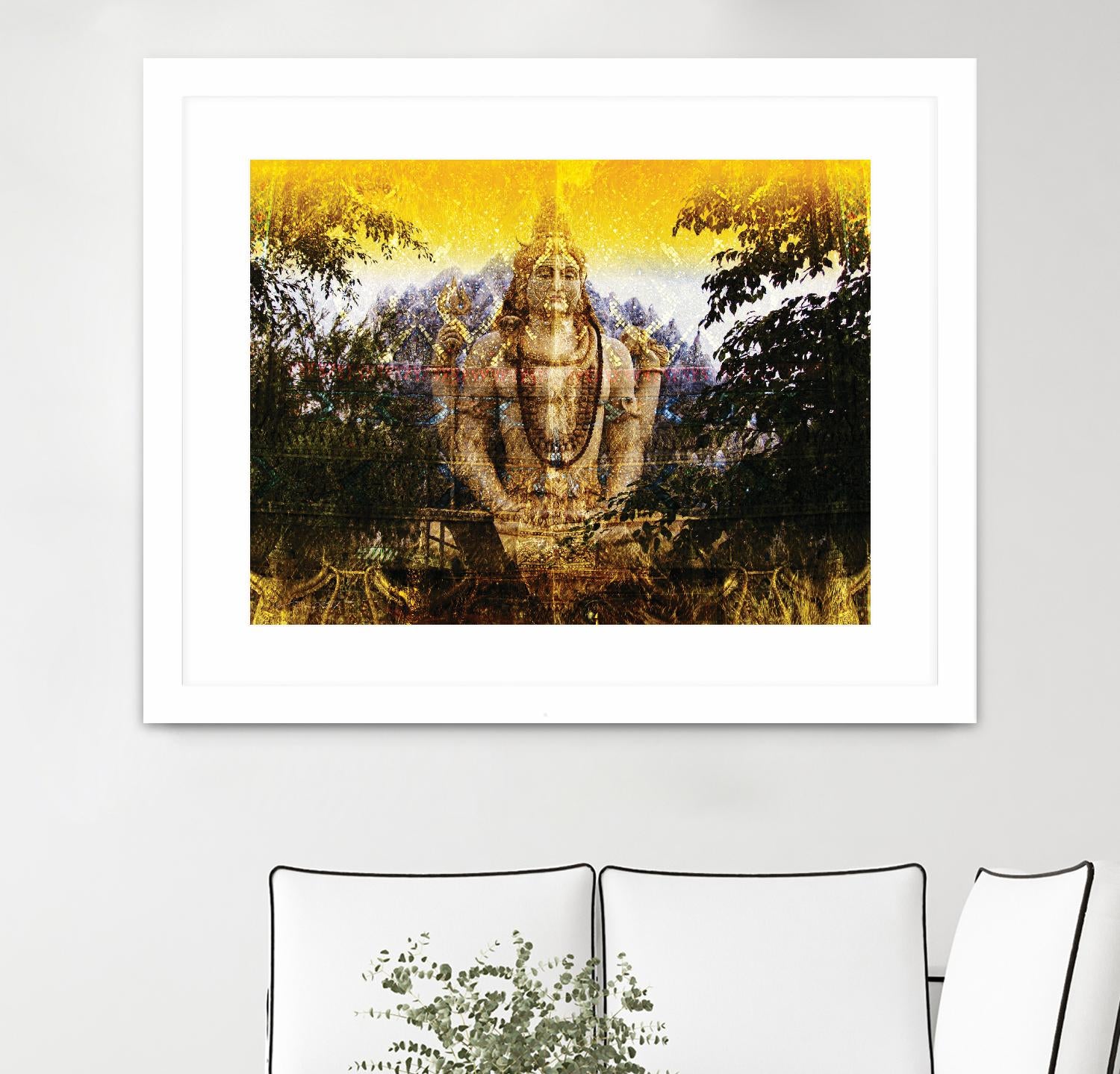 India Buddha by Daniel Stanford on GIANT ART - green oriental