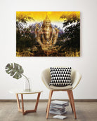 India Buddha by Daniel Stanford on GIANT ART - green oriental