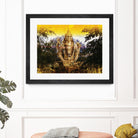 India Buddha by Daniel Stanford on GIANT ART - green oriental