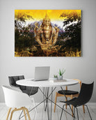 India Buddha by Daniel Stanford on GIANT ART - green oriental