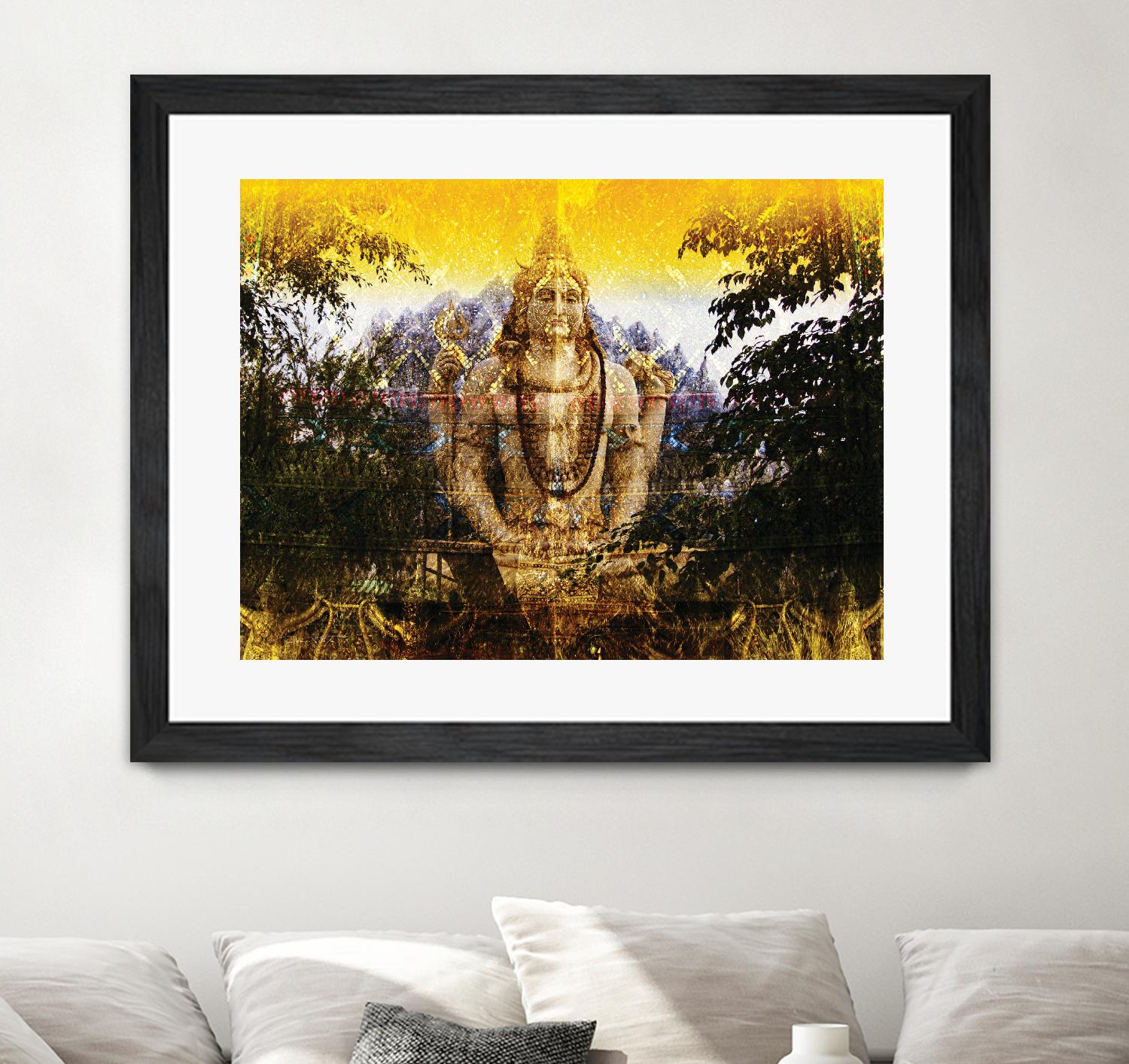 India Buddha by Daniel Stanford on GIANT ART - green oriental