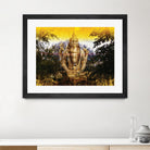 India Buddha by Daniel Stanford on GIANT ART - green oriental