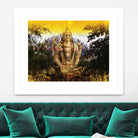 India Buddha by Daniel Stanford on GIANT ART - green oriental