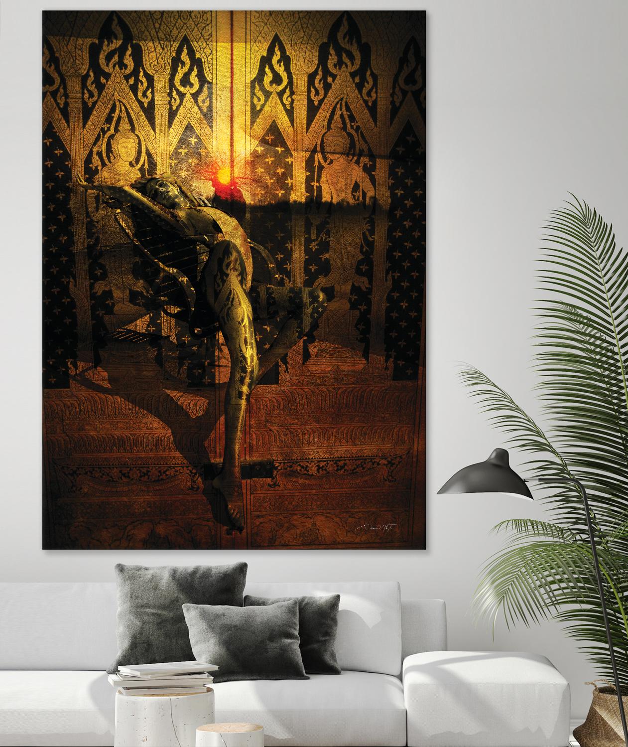 Kate Upton Temple by Daniel Stanford on GIANT ART - brown photo art