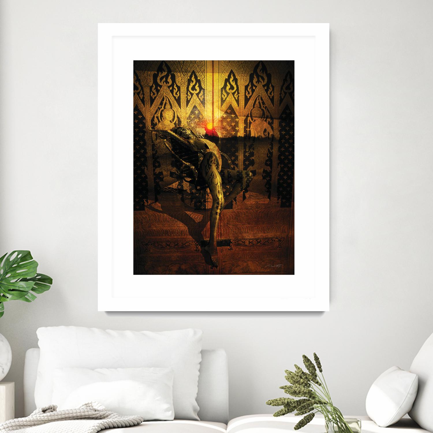 Kate Upton Temple by Daniel Stanford on GIANT ART - brown photo art