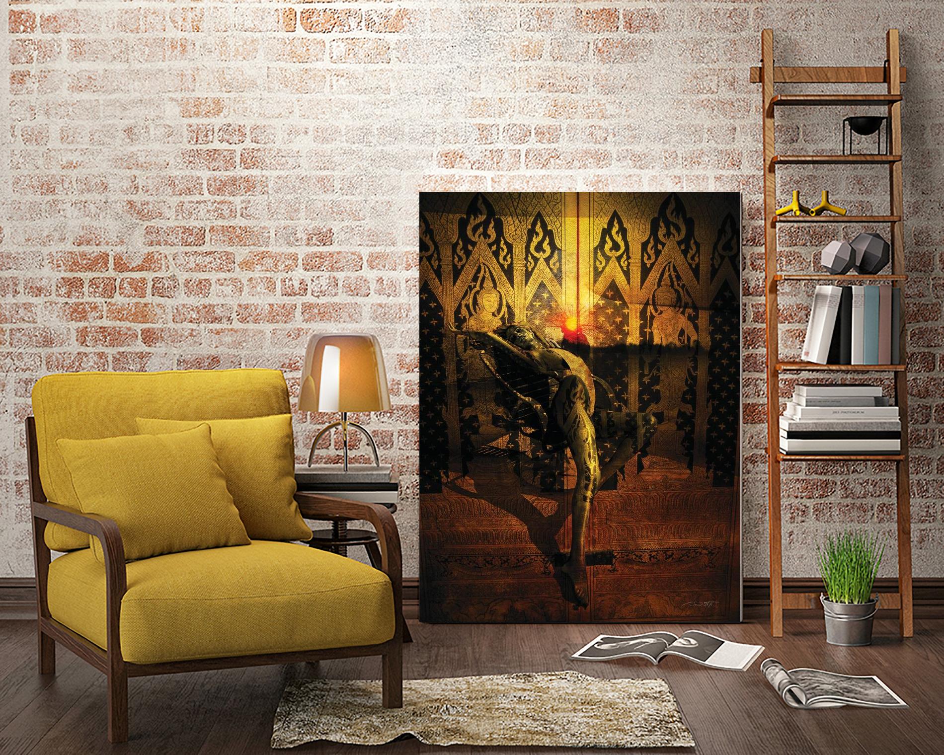 Kate Upton Temple by Daniel Stanford on GIANT ART - brown photo art