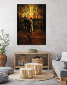 Kate Upton Temple by Daniel Stanford on GIANT ART - brown photo art