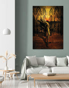 Kate Upton Temple by Daniel Stanford on GIANT ART - brown photo art