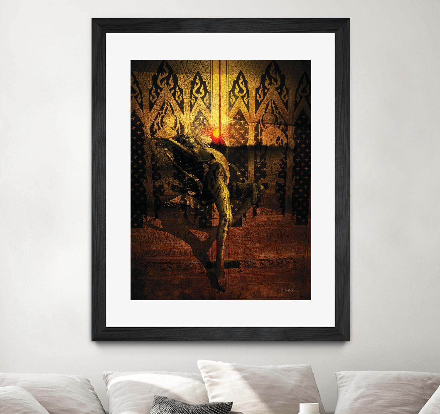 Kate Upton Temple by Daniel Stanford on GIANT ART - brown photo art