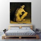 Laetitie Casta Nude by Daniel Stanford on GIANT ART - brown photo art