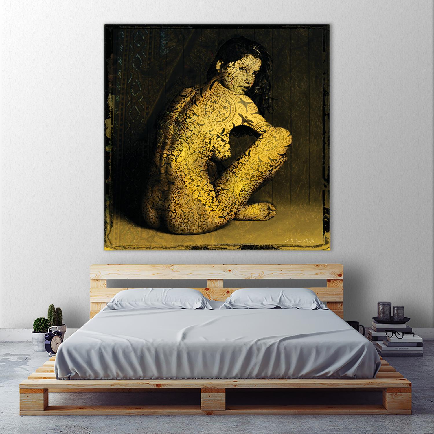 Laetitie Casta Nude by Daniel Stanford on GIANT ART - brown photo art