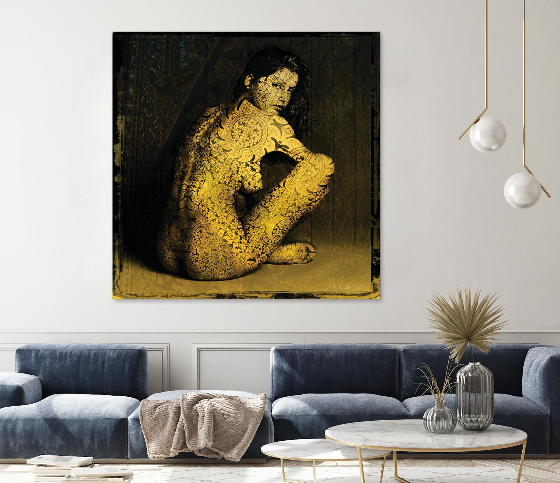 Laetitie Casta Nude by Daniel Stanford on GIANT ART - brown photo art