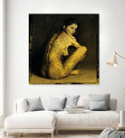 Laetitie Casta Nude by Daniel Stanford on GIANT ART - brown photo art
