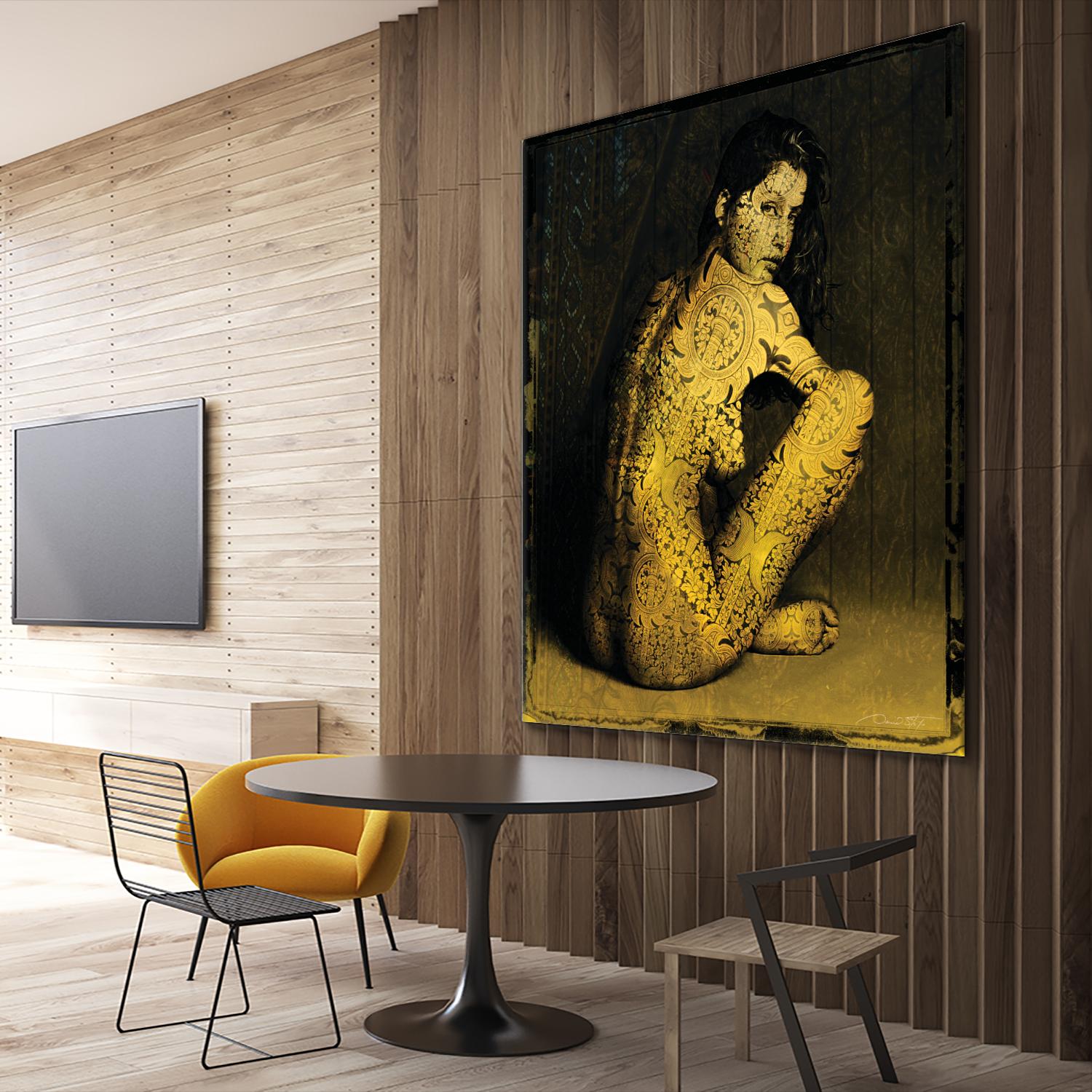 Laetitie Casta Nude by Daniel Stanford on GIANT ART - brown photo art