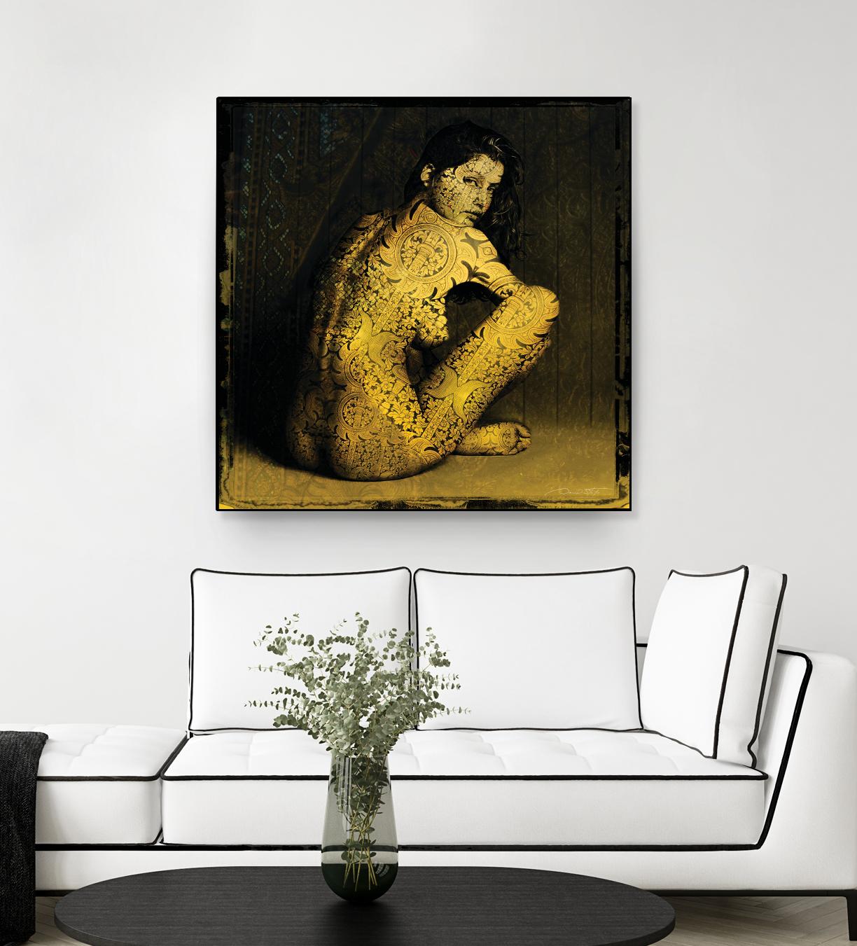 Laetitie Casta Nude by Daniel Stanford on GIANT ART - brown photo art