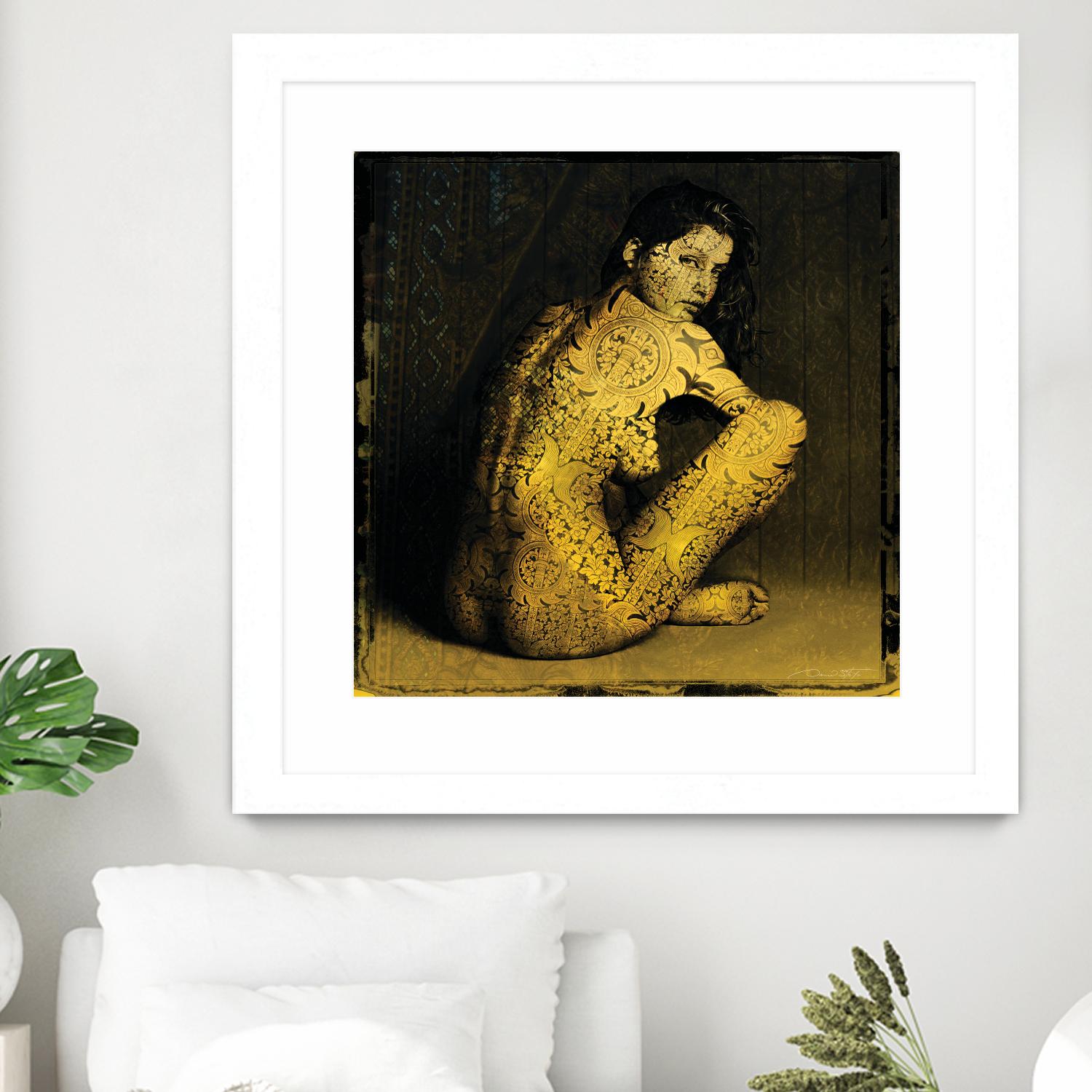Laetitie Casta Nude by Daniel Stanford on GIANT ART - brown photo art