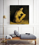 Laetitie Casta Nude by Daniel Stanford on GIANT ART - gold figurative quebec artists