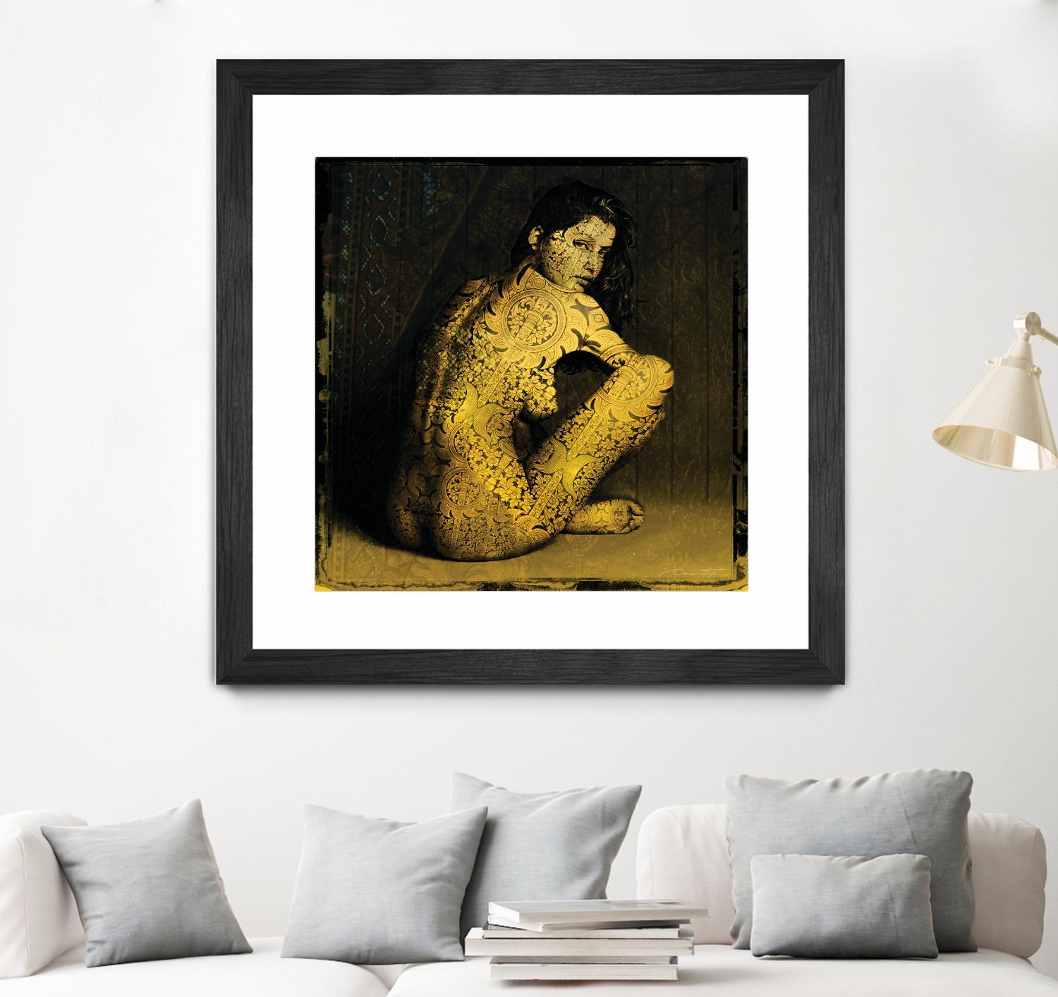 Laetitie Casta Nude by Daniel Stanford on GIANT ART - brown photo art