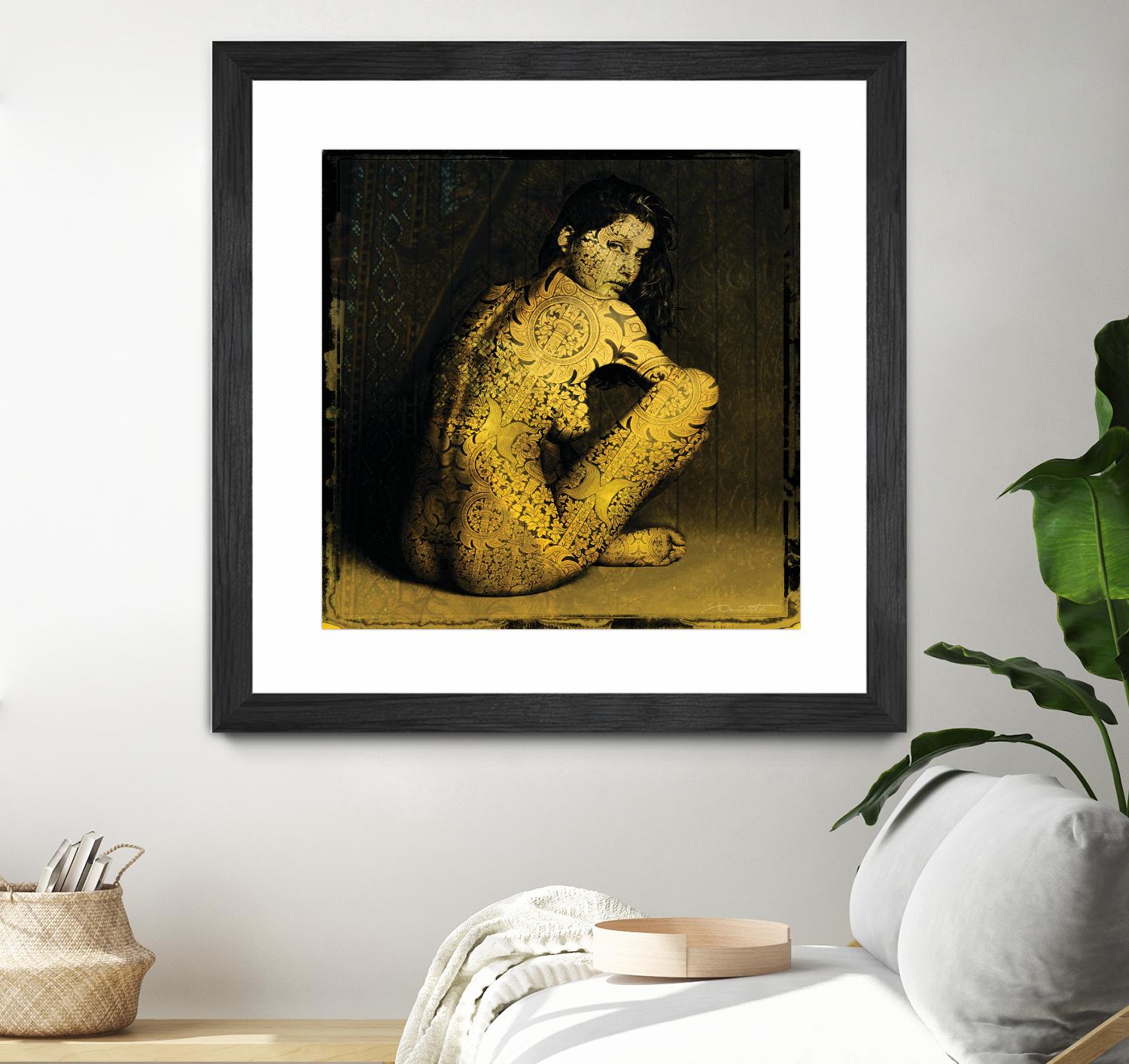 Laetitie Casta Nude by Daniel Stanford on GIANT ART - brown photo art