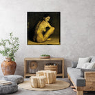 Laetitie Casta Nude by Daniel Stanford on GIANT ART - brown photo art