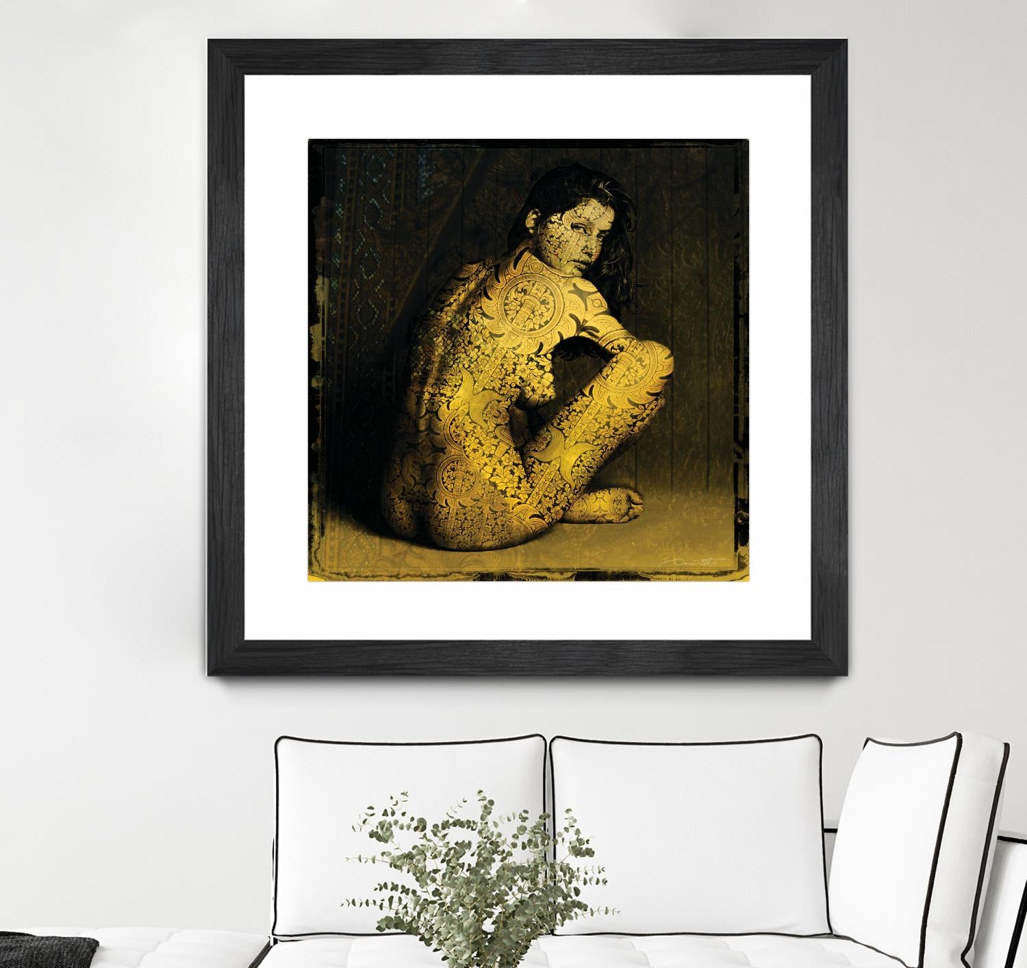 Laetitie Casta Nude by Daniel Stanford on GIANT ART - brown photo art