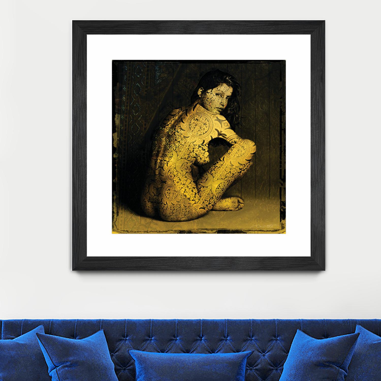 Laetitie Casta Nude by Daniel Stanford on GIANT ART - brown photo art