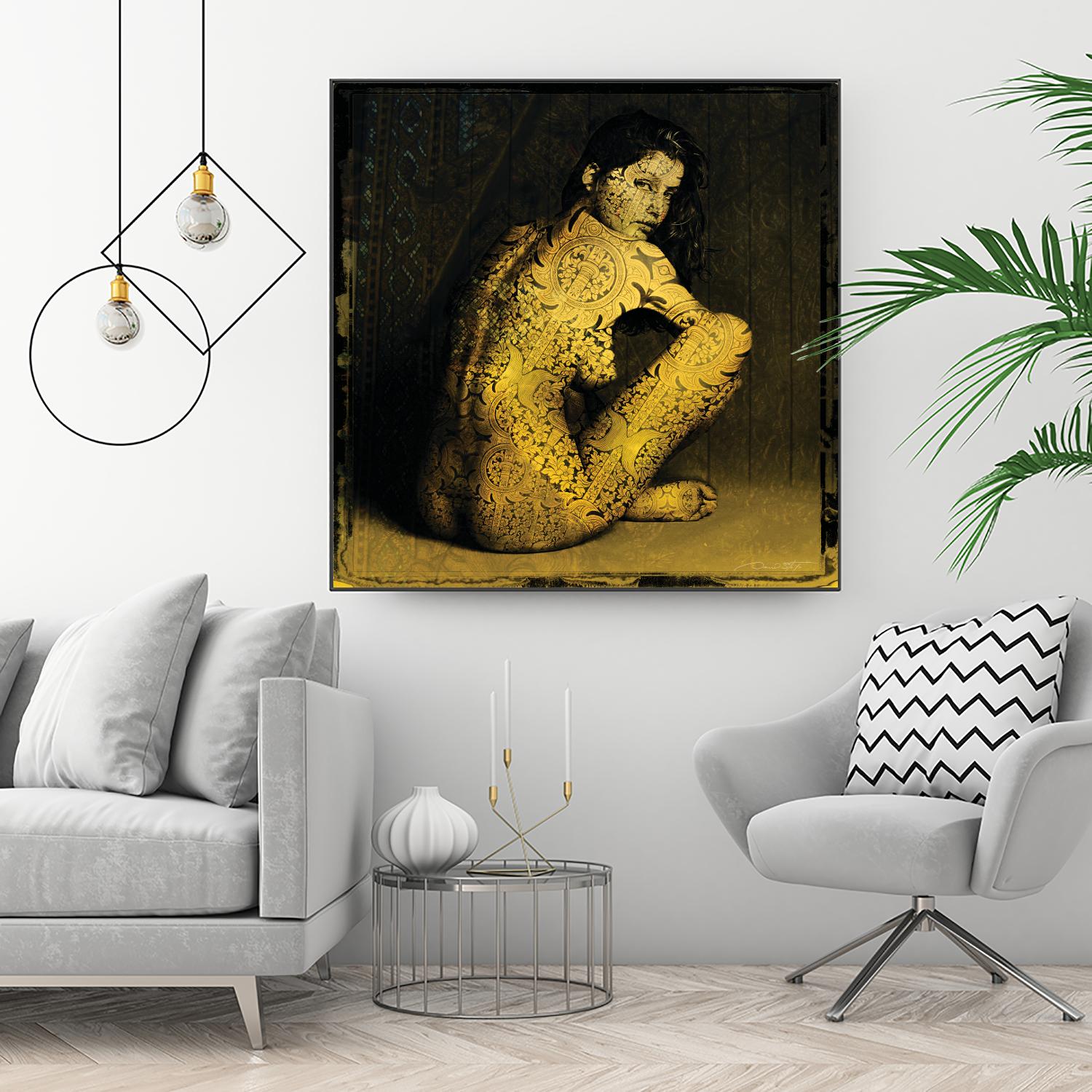 Laetitie Casta Nude by Daniel Stanford on GIANT ART - brown photo art