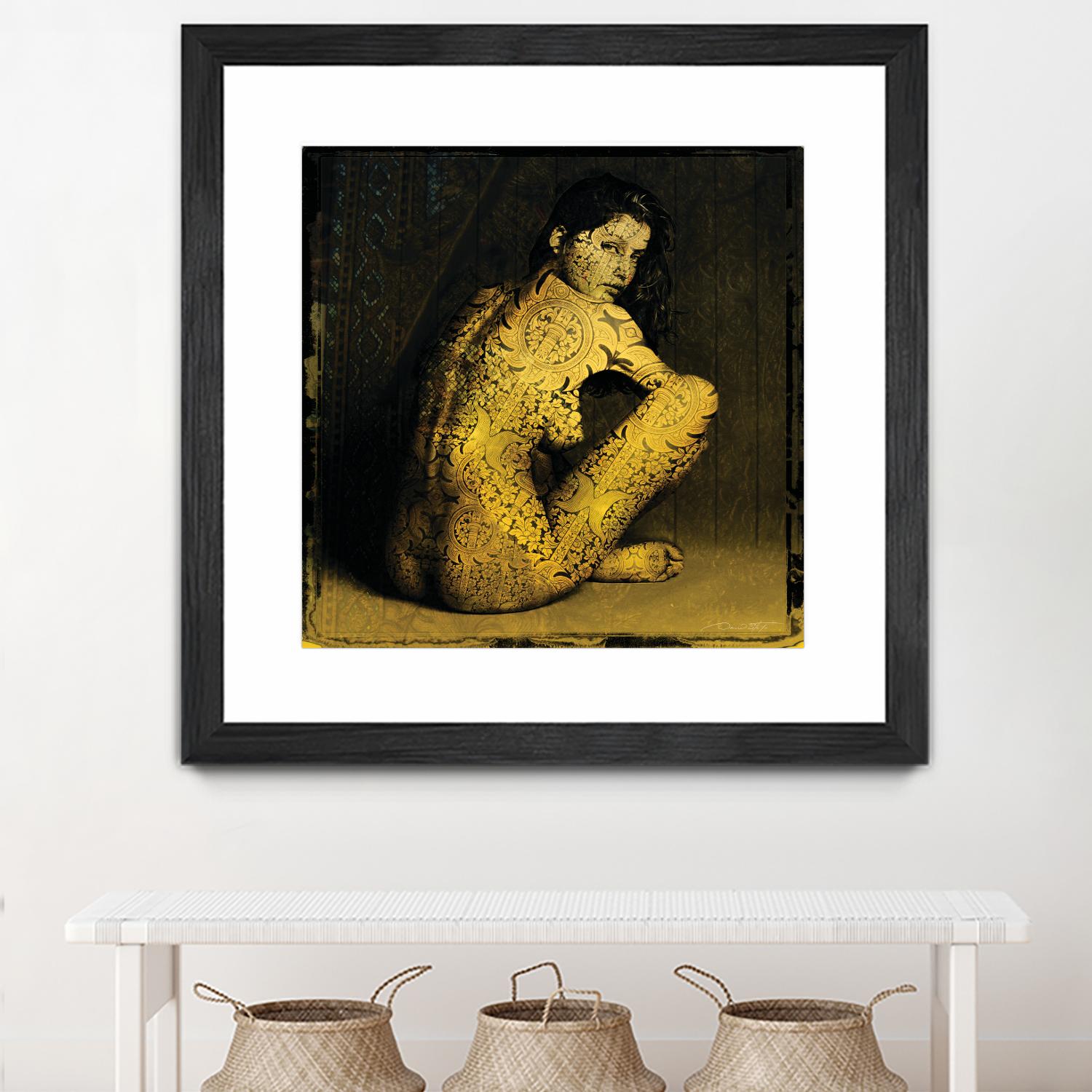 Laetitie Casta Nude by Daniel Stanford on GIANT ART - brown photo art