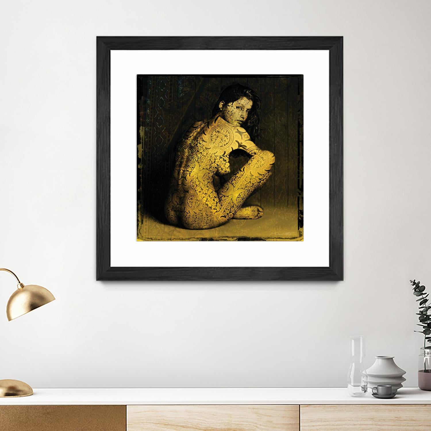 Laetitie Casta Nude by Daniel Stanford on GIANT ART - brown photo art