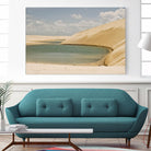 Light Blue Lagoa by Daniel Stanford on GIANT ART - beige landscape