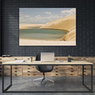 Light Blue Lagoa by Daniel Stanford on GIANT ART - beige landscape